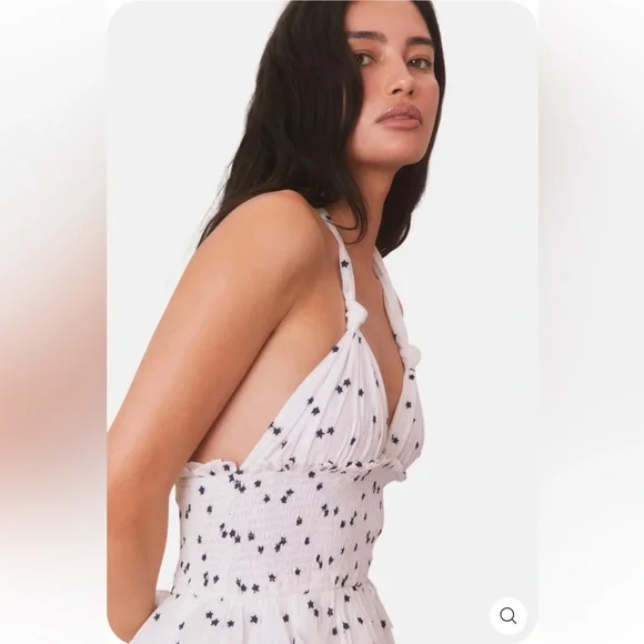 NWT LoveShackFancy Deanna Halter Mini Dress Ivory Starlight Size XXL - Picture 2 of 13